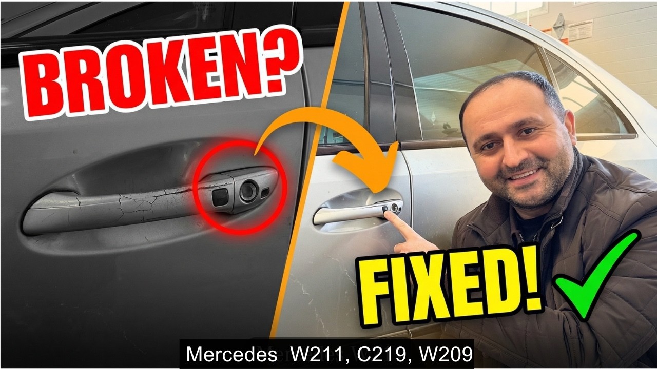 Замените ручку бесключевого доступа вашего Mercedes за 1 час! (W211, W219, W209)