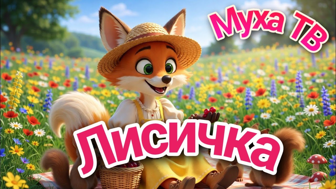 Лисичка 🦊✨ | Весёлая детская песенка для малышей! Муха ТВ № 85
