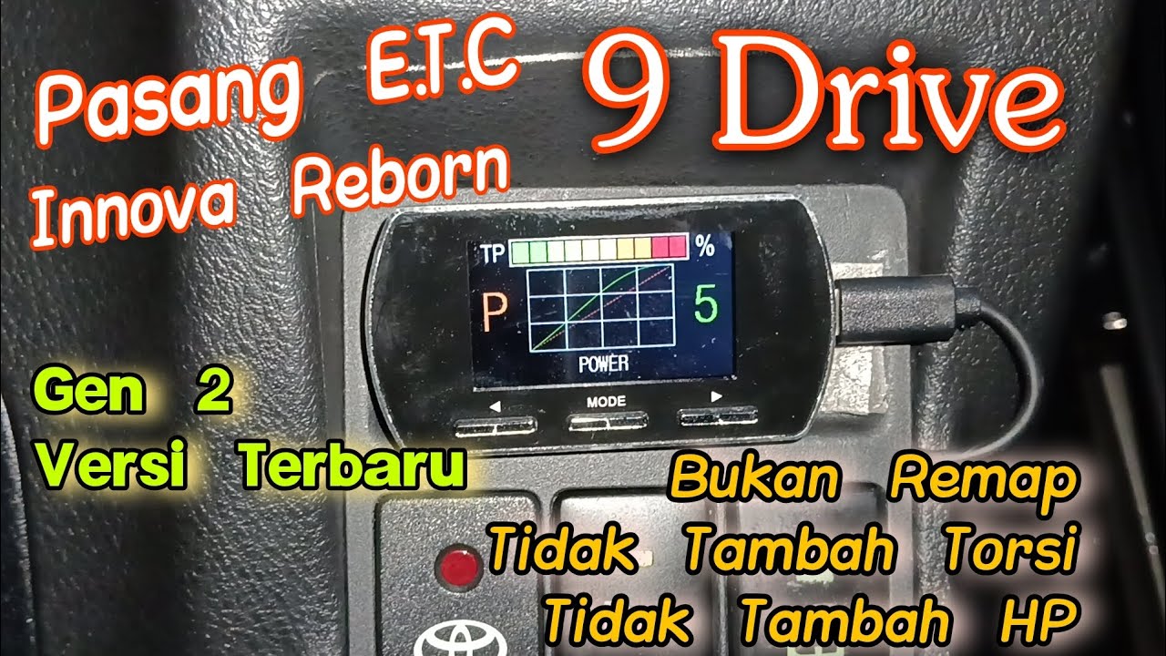 Terbaru! 9 Drive Piggyback Remap ECU | Electronic Throttle Controller di Innova Reborn Drive Wire