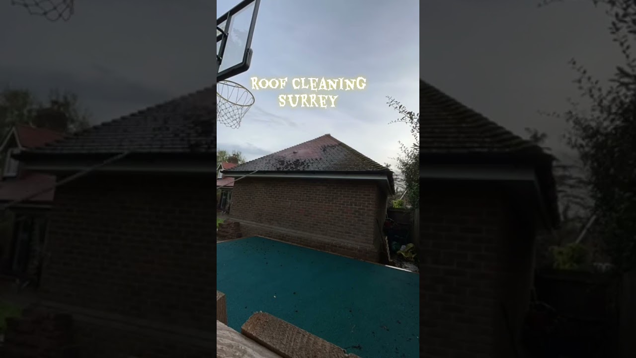 Watch our team transform this garage roof in Brockham, Surrey — part of a full exterior house clean