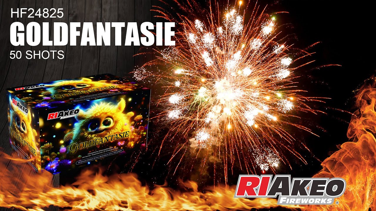 GOLDFANTASIE►HF24825►RIAKEO FIREWORKS #firework