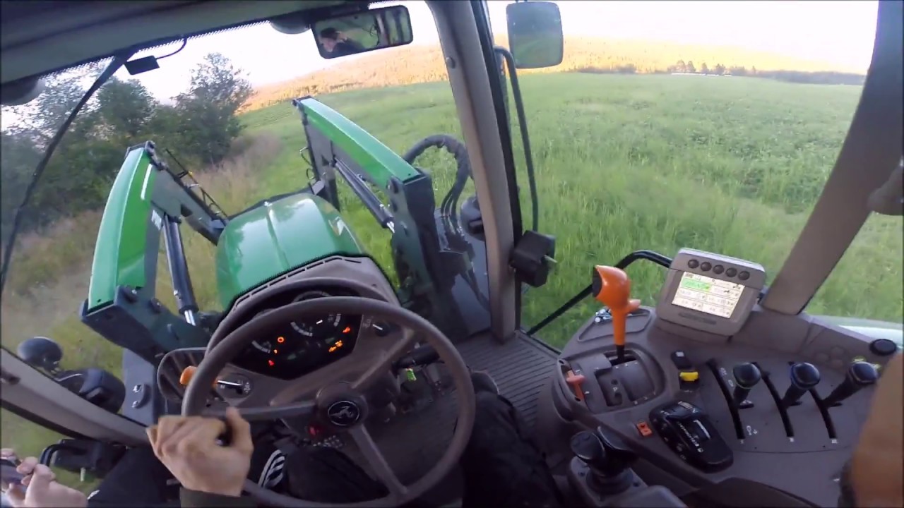 John Deere 6430 Premium | Mowing Grass | Pt1 | Silage 2016 | Headcam