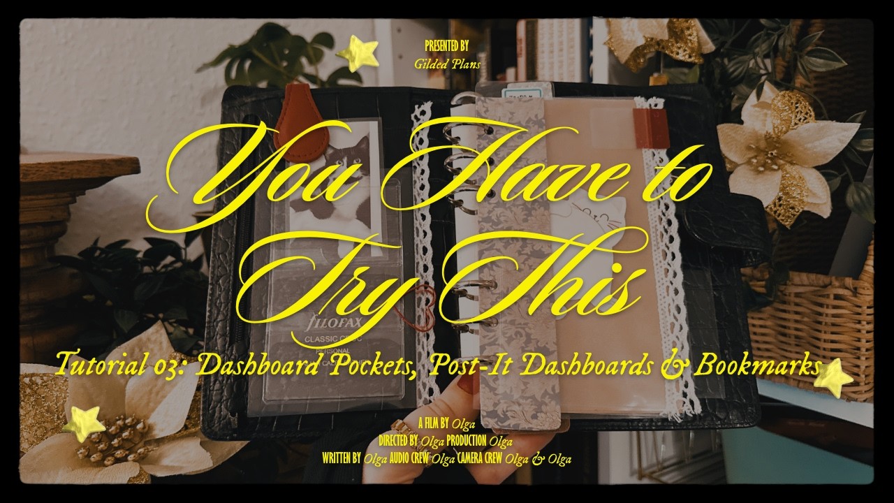 How To Elevate Your Setup With DIY Pockets & Dashboards 🦢✨ Filofax Guide Part 03 | Full Process