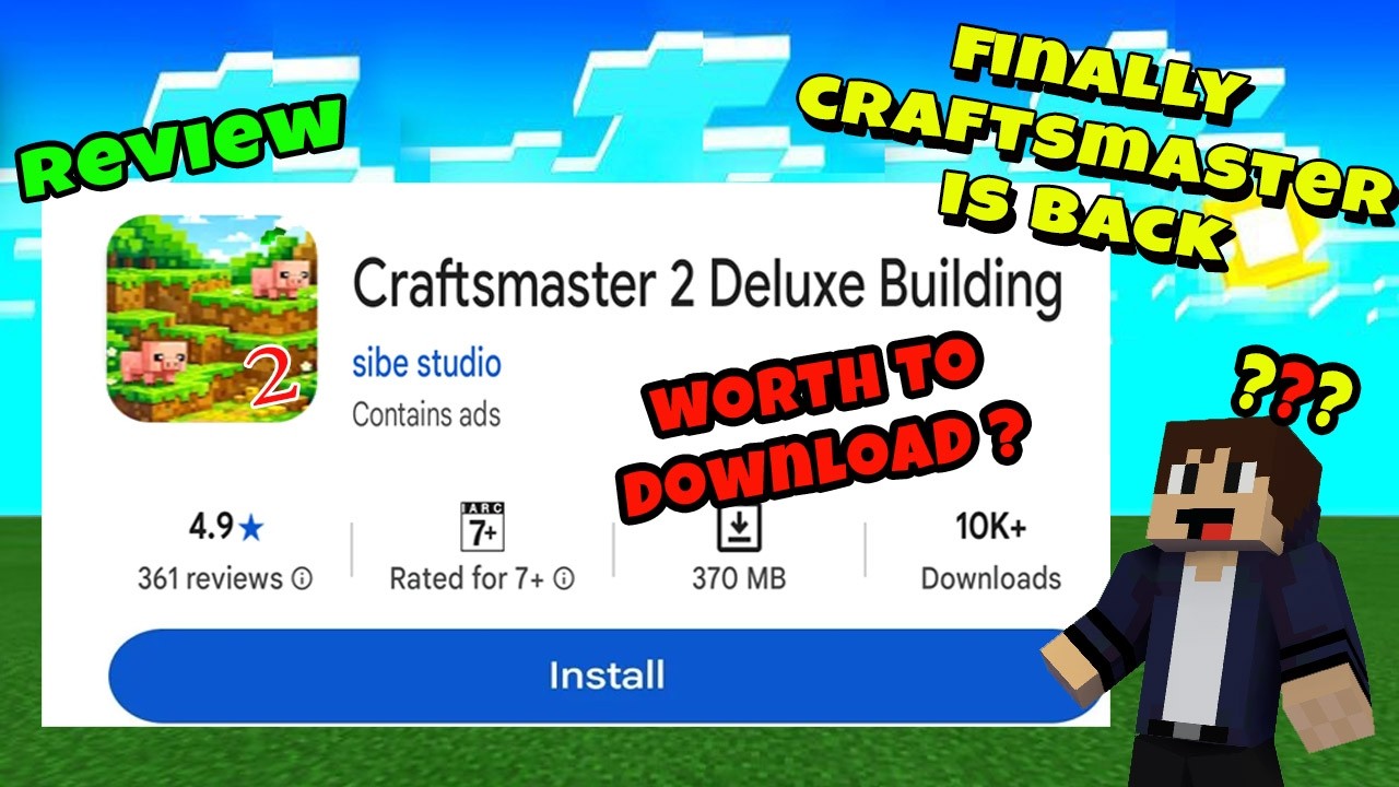 Finally CRAFTMASTER IS BACK ON PLAYSTORE ( SCAM OR REAL ) | Daosao Gamers