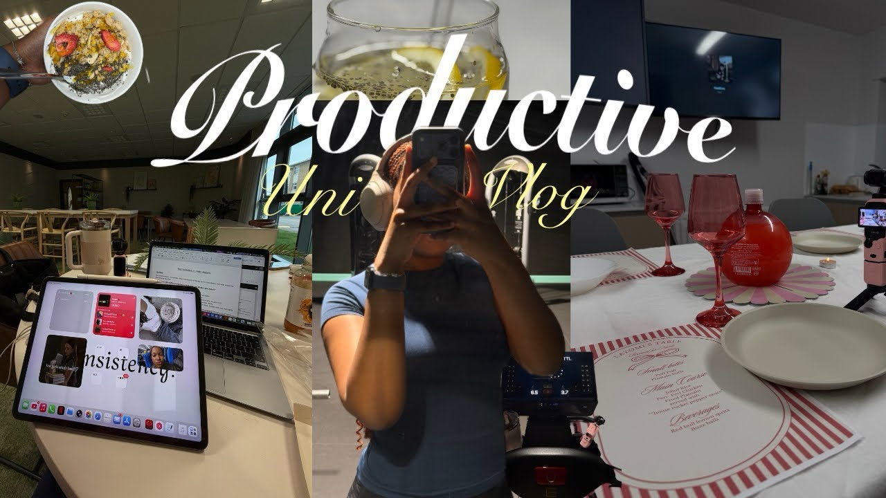 Visual Diaries🌸 episode 4 | studying, going to the gym, girls + playing mafia!