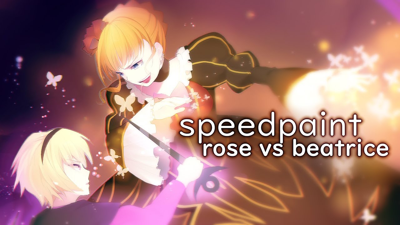 Homestuck x Umineko crossover fanart: Rose Lalonde vs Beatrice | Digital art speedpaint