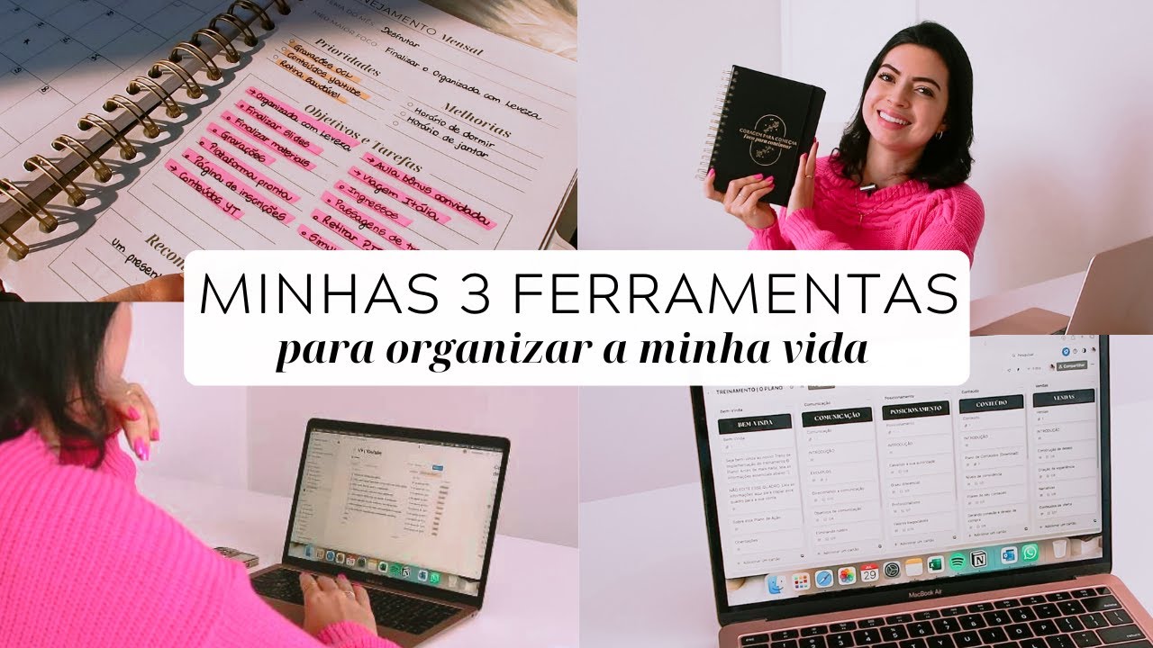 3 FERRAMENTAS que uso na minha ORGANIZAÇÃO ✨