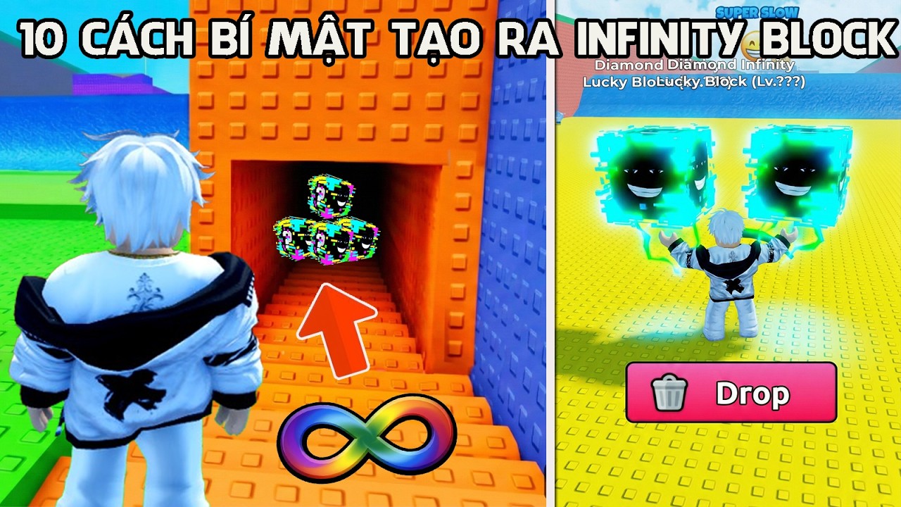 ESCAPE TISUNAMI FOR BRAINROTS| 10 CÁCH BÍ MẬT TẠO RA INFINITY BLOCK 0,067% MÀ ÍT NGƯỜI BIẾT ĐẾN.