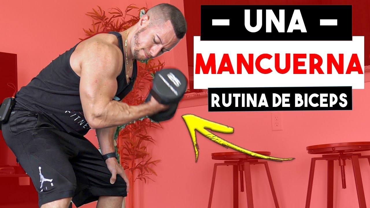 10 MIN ENTRENAMIENTO DE BICEPS (SOLA UNA MANCUERNA) | Rutina de Biceps en Casa