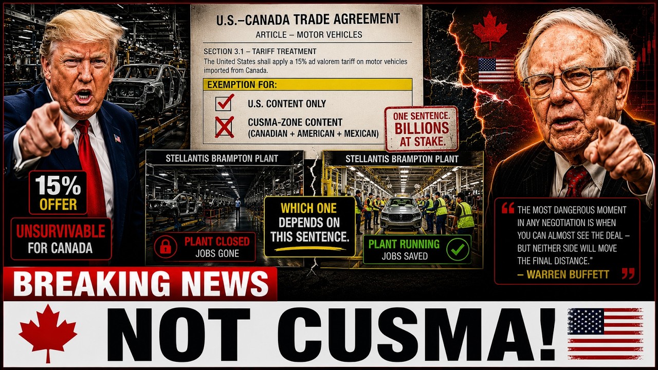 BREAKING: America Offered Canada 15% on Autos &mdash; Canada Said That's Not CUSMA | Buffett