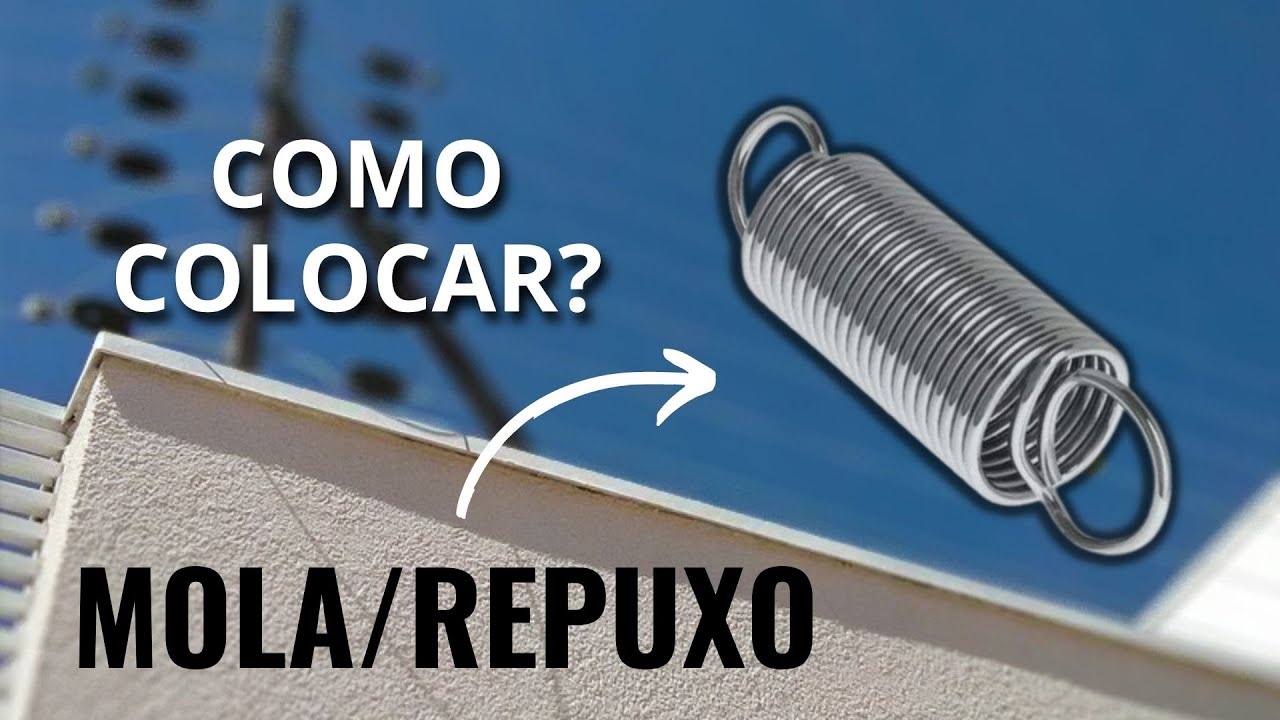 COMO COLOCAR MOLA/REPUXO NA CERCA ELÉTRICA