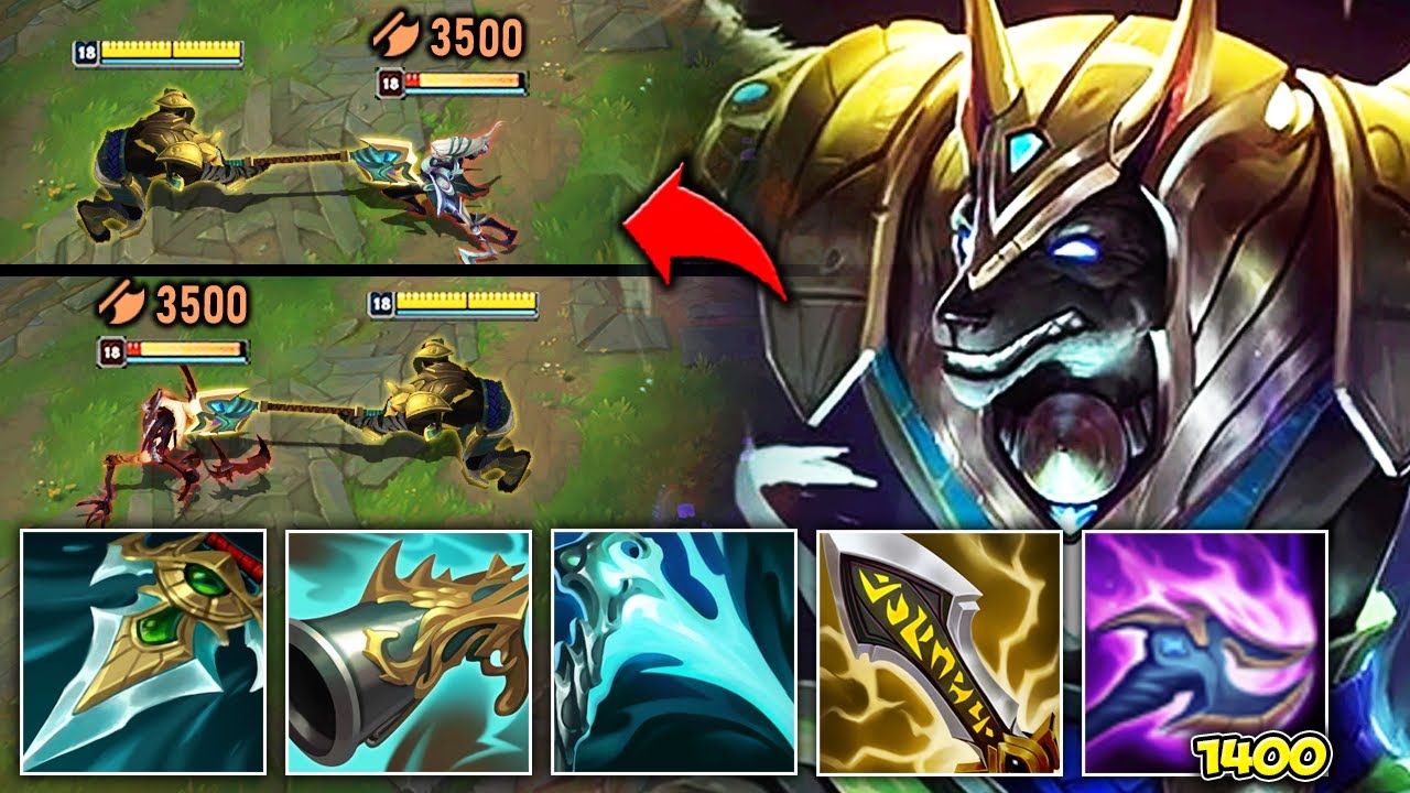 Nasus with 1400 stacks is not even fair (3500 damage crits, Q one shots tanks!)