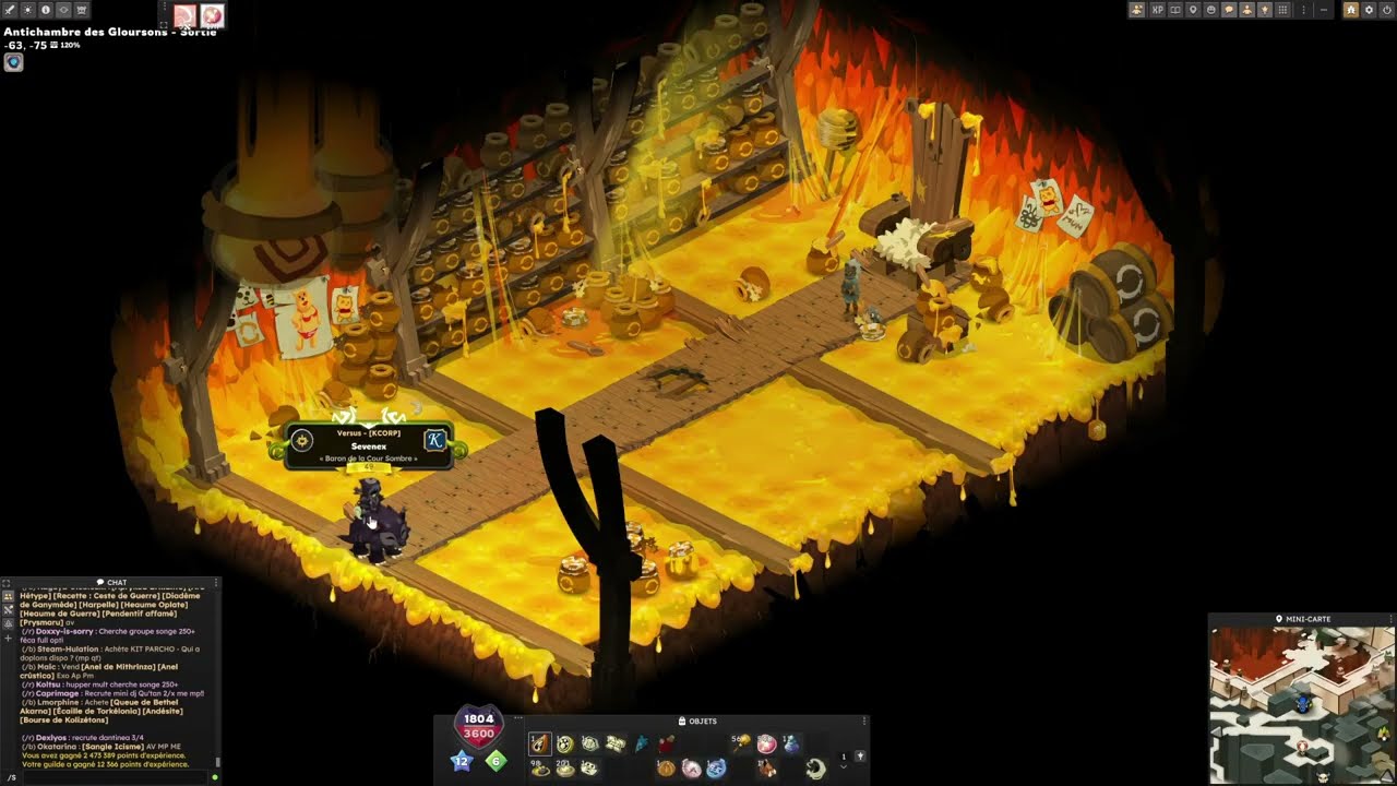 Dofus - Speedrun Glourseleste CRA - Moissonneuse batteuse farm monocompte