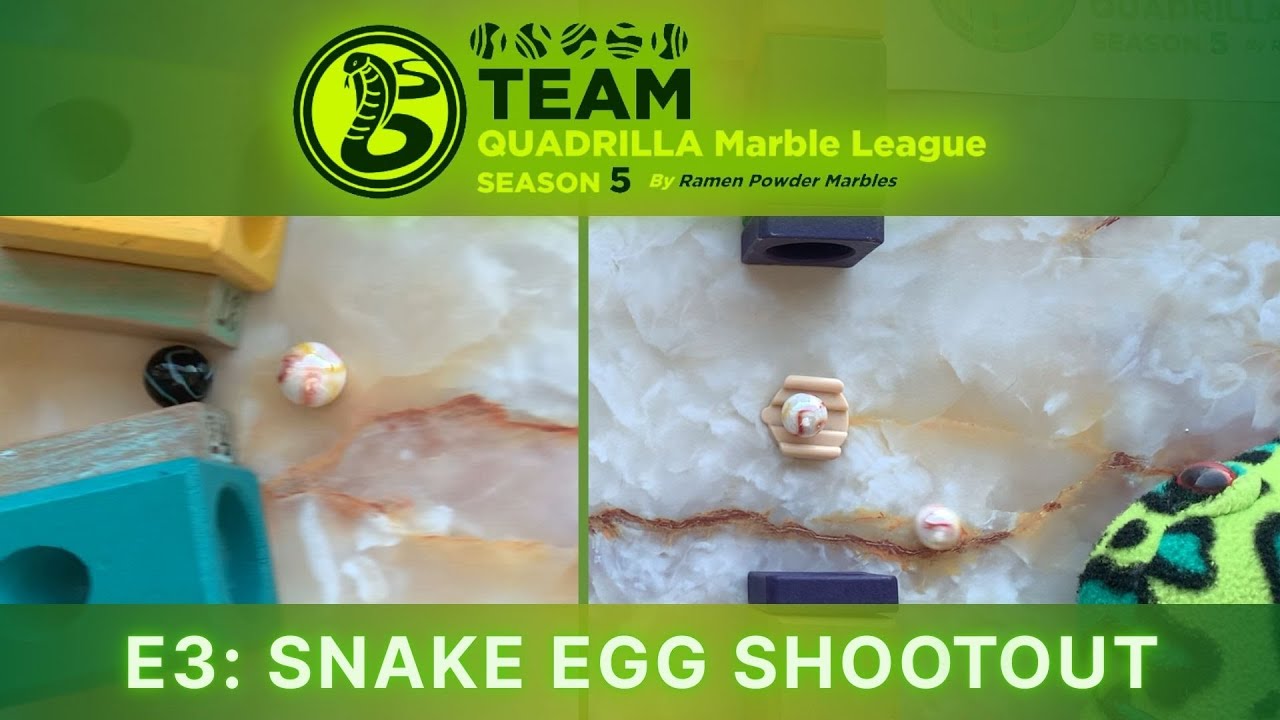 E3: Snake Egg Shootout | Team Quadrilla Marble League S5