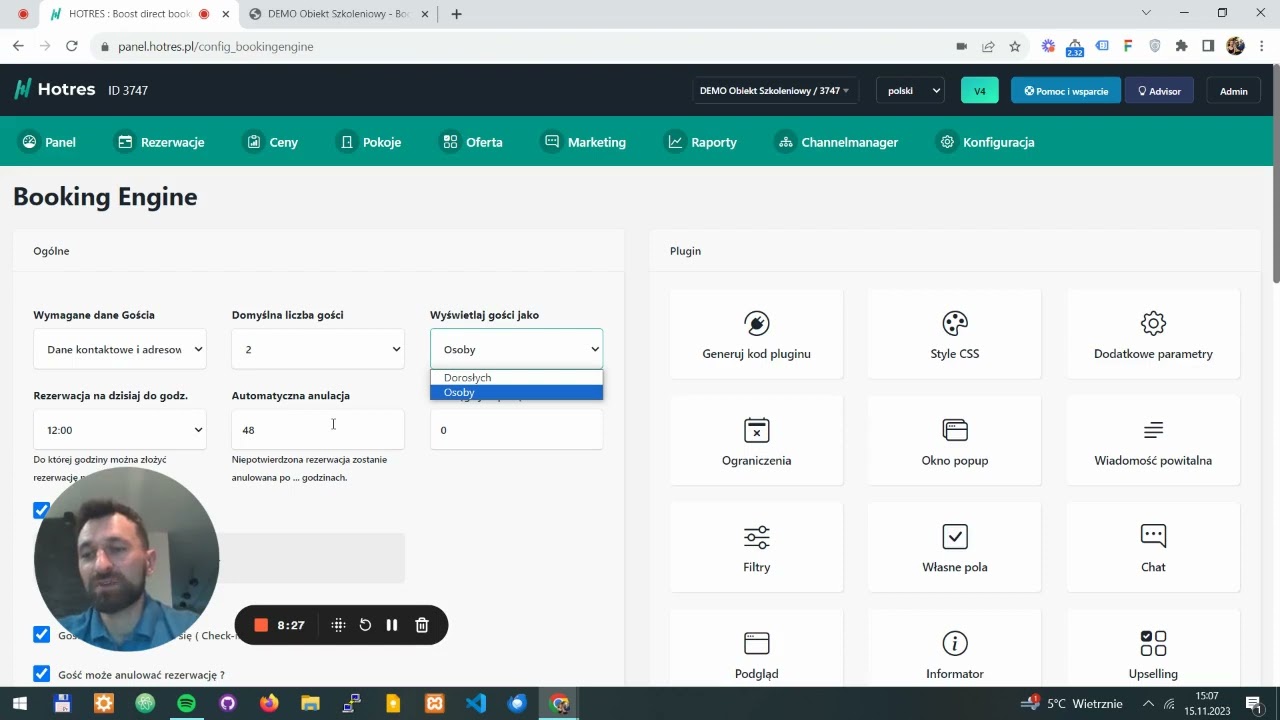 Hotres podstawy : Booking Engine