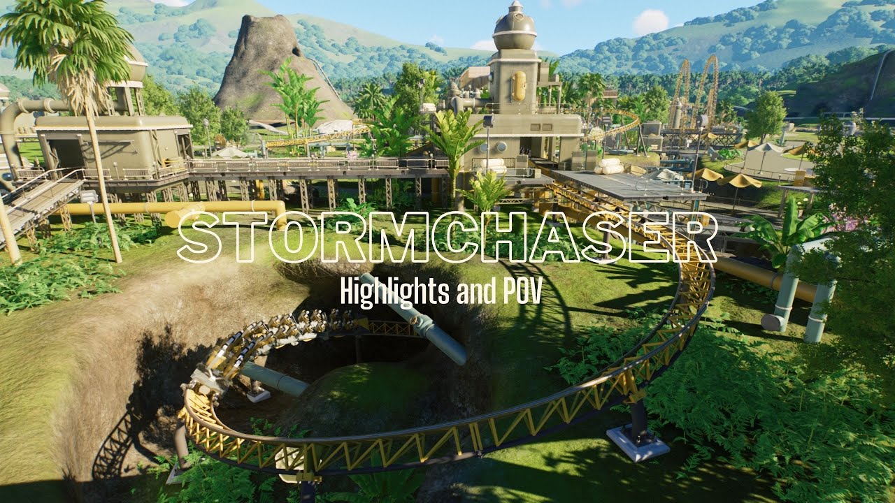 Planet Coaster 2: Stormchaser coaster (Highlights and ride POV)