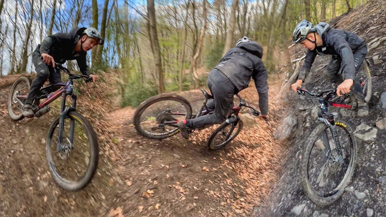 Wilde Enduro Aktion⚡| Das erste mal Klick Pedale☠️ | 4K | Trail Büffel