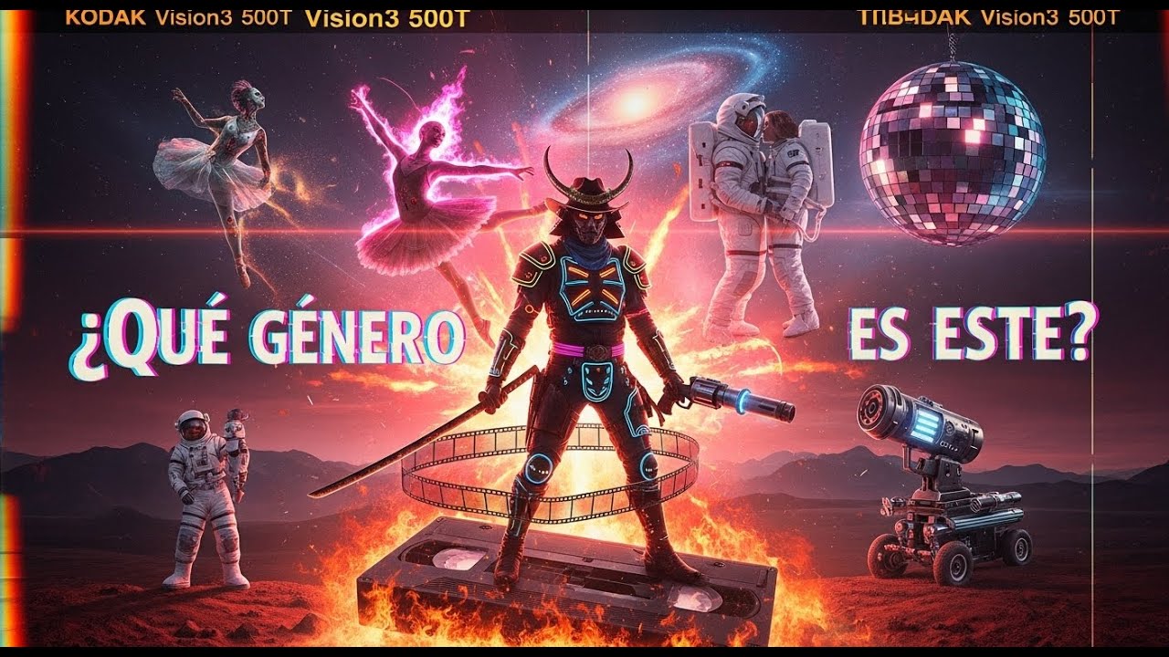 Combiné géneros de cine con IA y salió esto... 🤯  (y tú también puedes hacerlo)