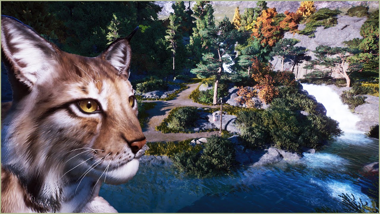 🐈 Simple natural eurasian lynx habitat | Runi Zoo | Planet Zoo | speedbuild ❄️