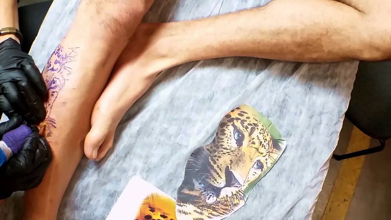TIMELAPSE - TATTOO ONÇA TATTOOWEEK SP 2015 - Fernando Souza
