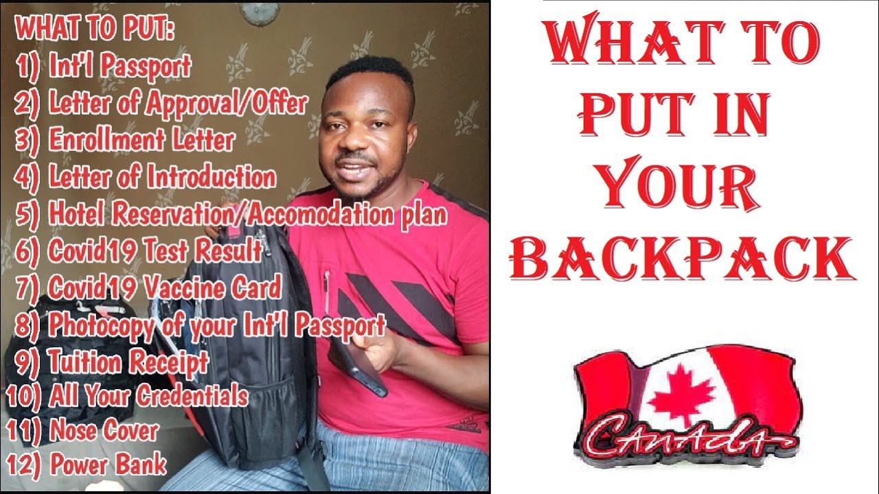 WHAT YOU NEED TO BRING TO CANADA. PART 2