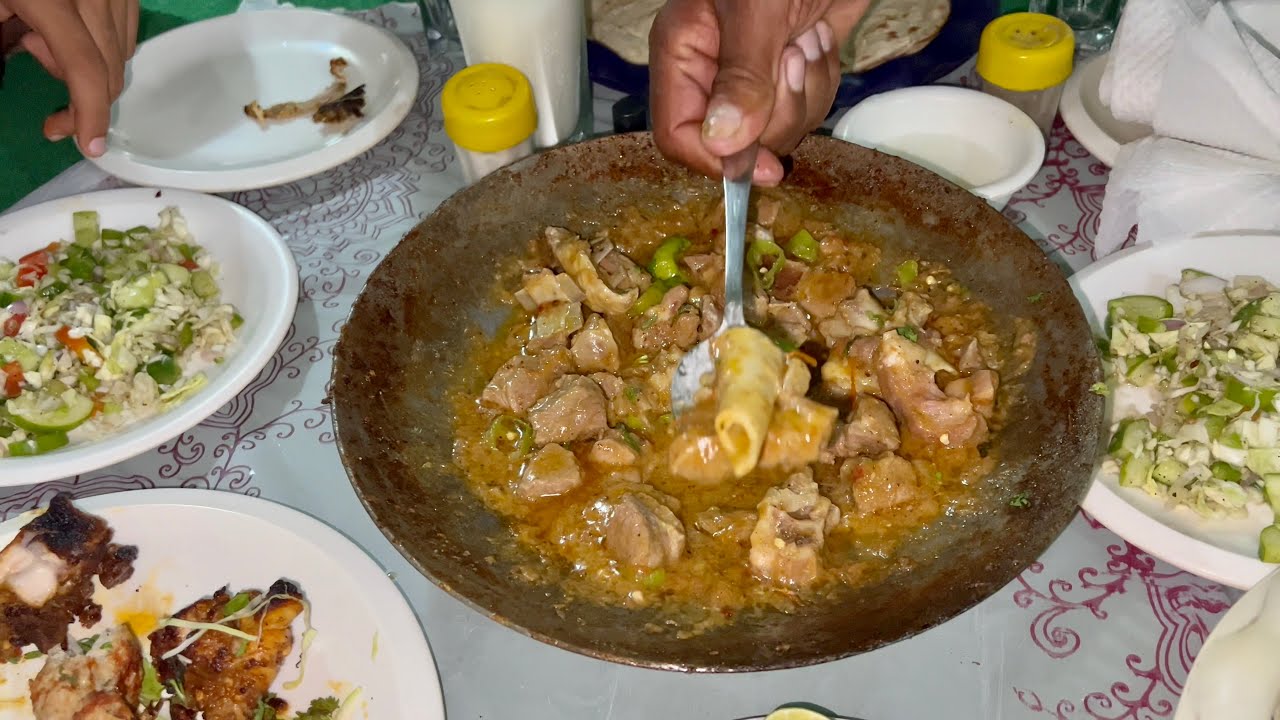 Mutton karahi,tika,seekh kebab Gujjar Hotel DGkhan