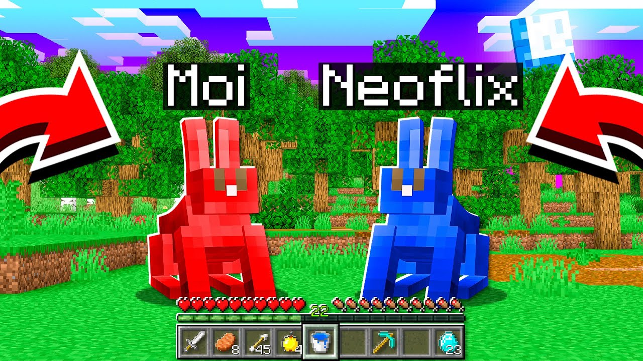 JOUER &Agrave; MINECRAFT EN &Eacute;TANT UN LAPIN !