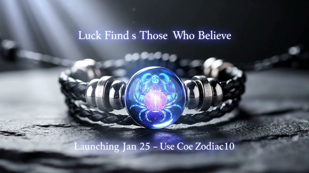 Luck Finds Those Who Believe Zodiac Bracelet for Energy Balance | Manifestation Free USA Delivery