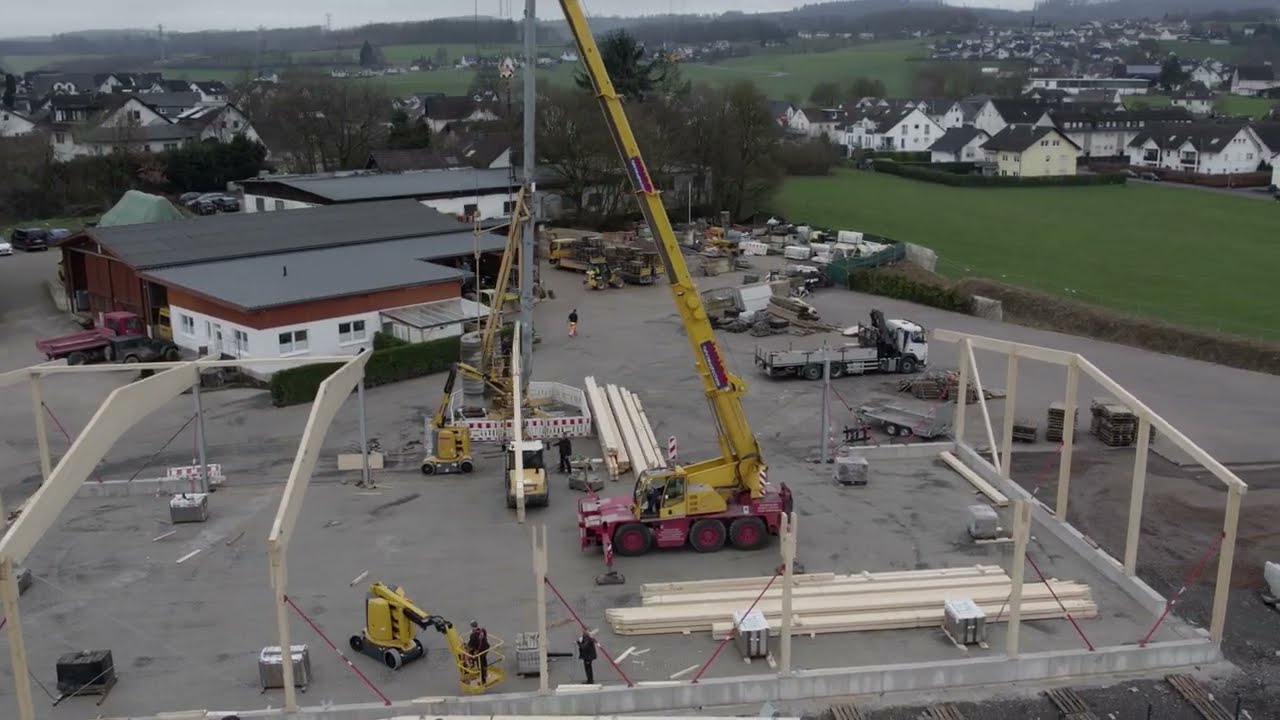 Erweiterung des Betriebsgeländes + Neubau Fahrzeughalle | Baudoku 25