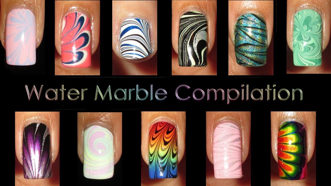 Nail Art Compilation | Water Marble March 2016 | MSLP