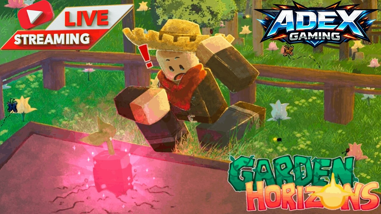 🔴 LIVE GARDEN HORIZON Roblox! CHILL STREAM 🌿 Farming & Bangun Kebun Impian!