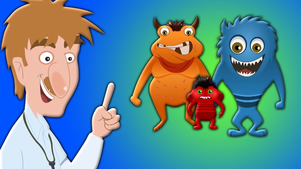 năm ít quái vật | vần điệu trẻ | nhạc cho trẻ em | kids Music | Baby Rhyme | Five Little Monsters
