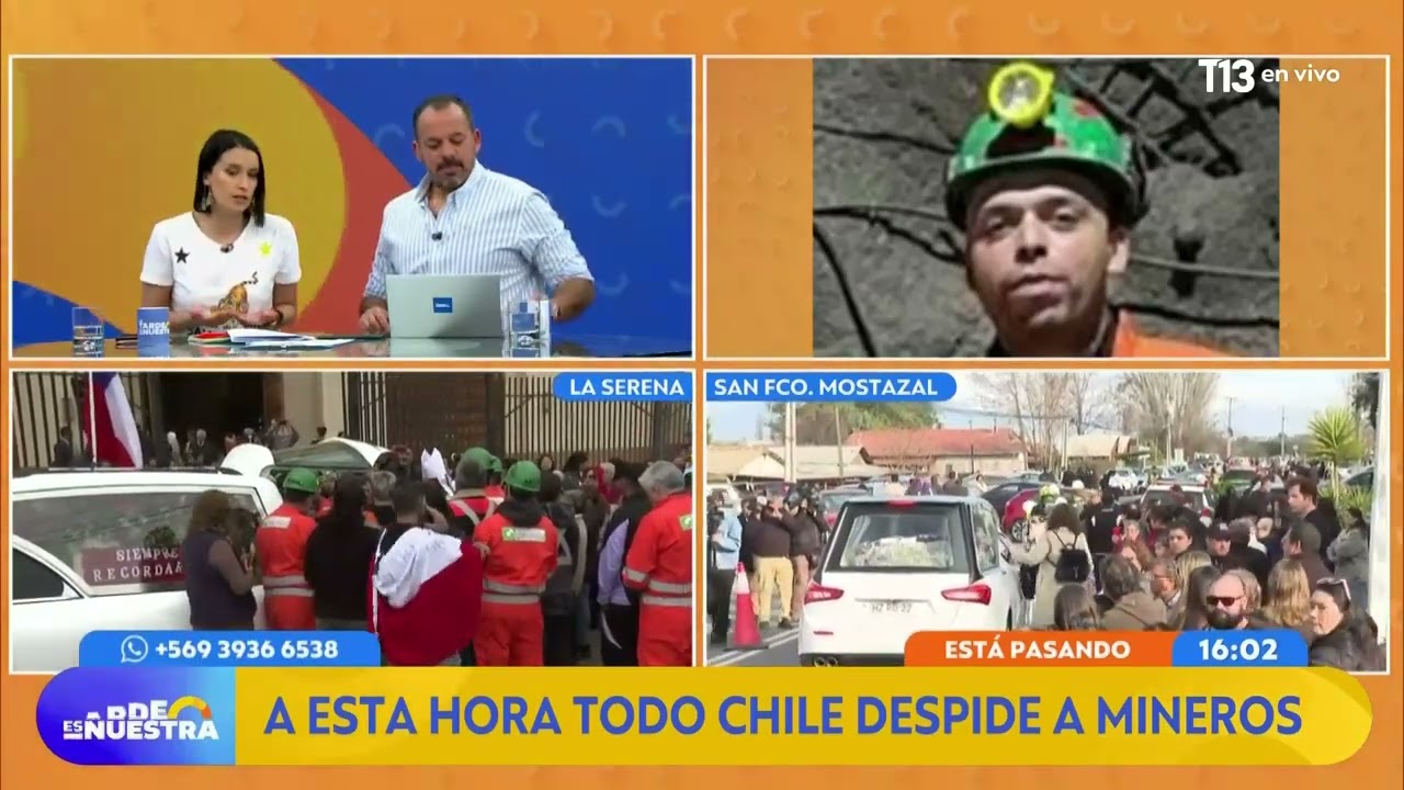 última despedida a Carlos Arancibia: todo Chile despide a mineros