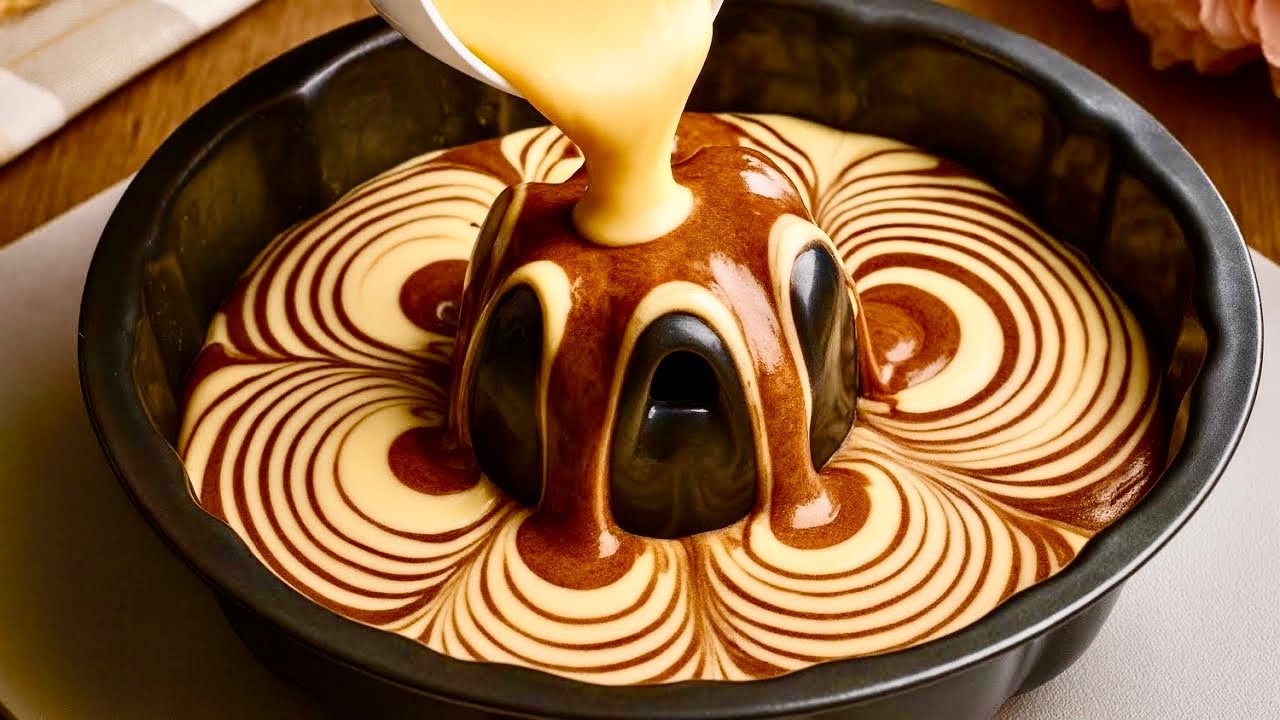 Das Geheimnis des perfekten Musters: Zebra-Marmorkuchen in 10 Minuten!