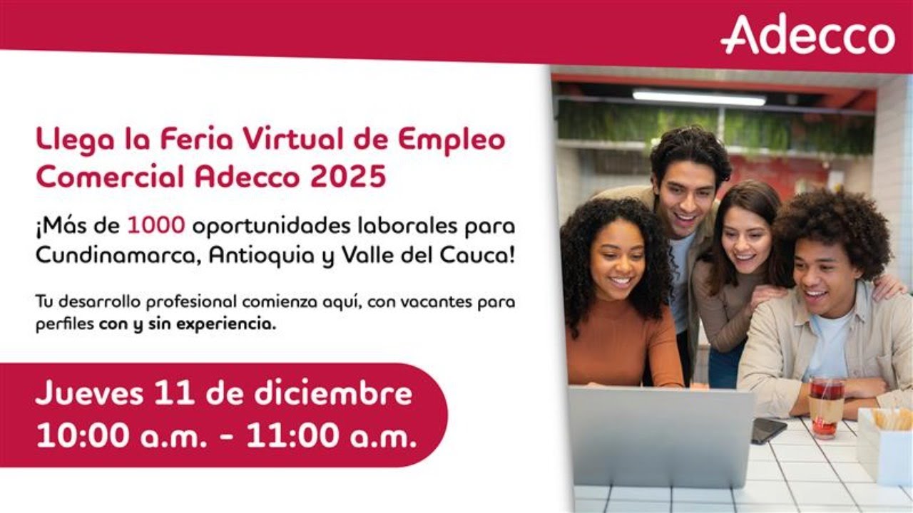 Feria Virtual de Empleo Comercial Adecco 2025