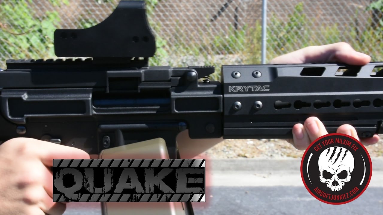 Custom Airsoftjunkiez Krytac LMG with Wolverine Quake