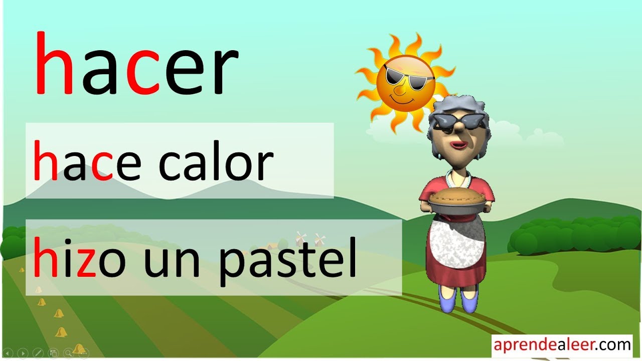 Conjugar el verbo hacer en pasado presente y futuro