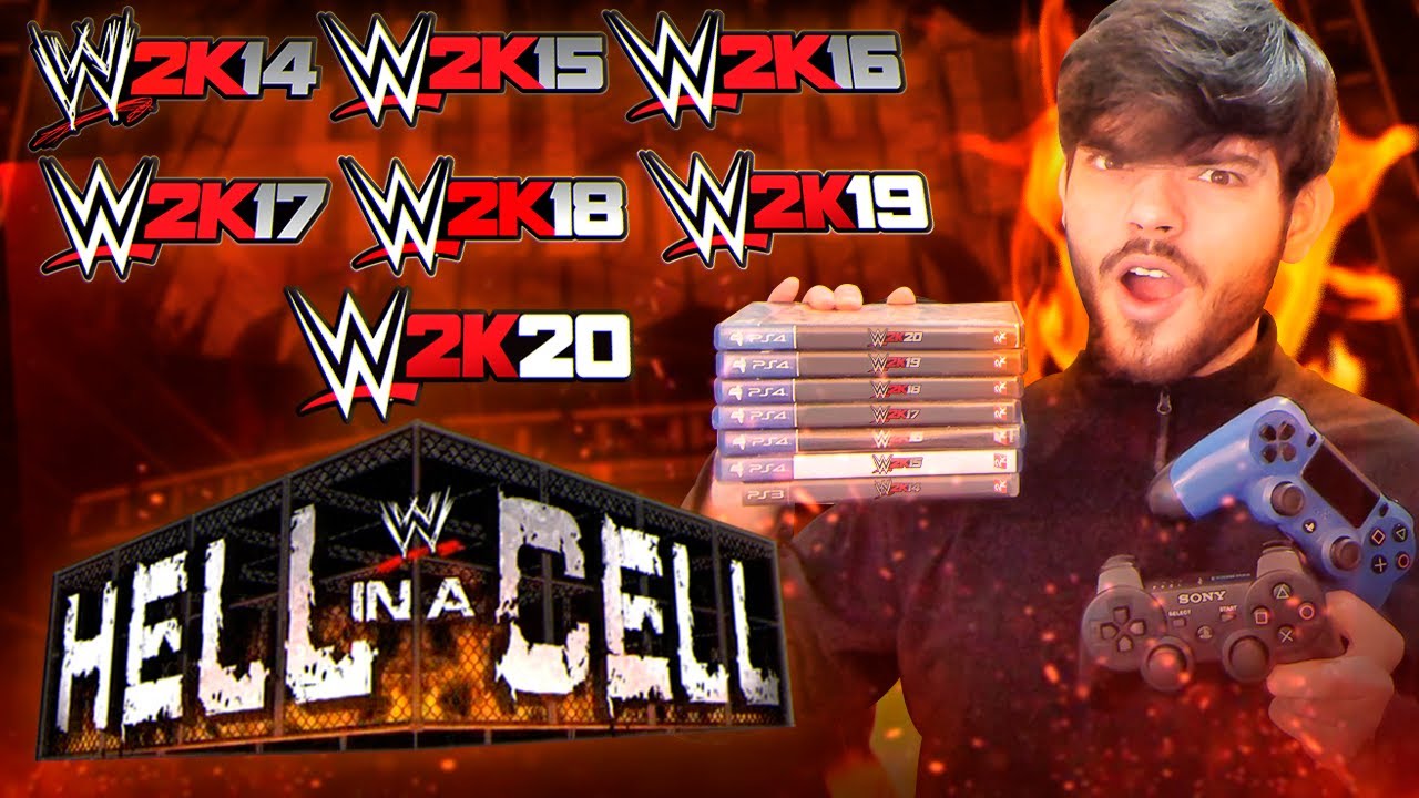 JUGANDO un HELL IN A CELL en TODOS los WWE 2K