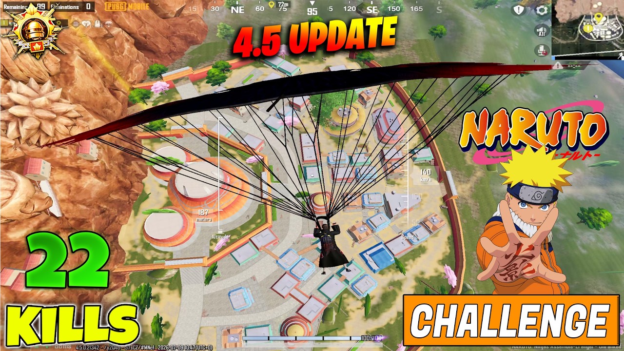 😱 OMG !! NARUTO X BGMI THEME MODE & 4.5 UPDATE ALL SUPER POWERS & JUTSU GAMEPLAY IN BGMI