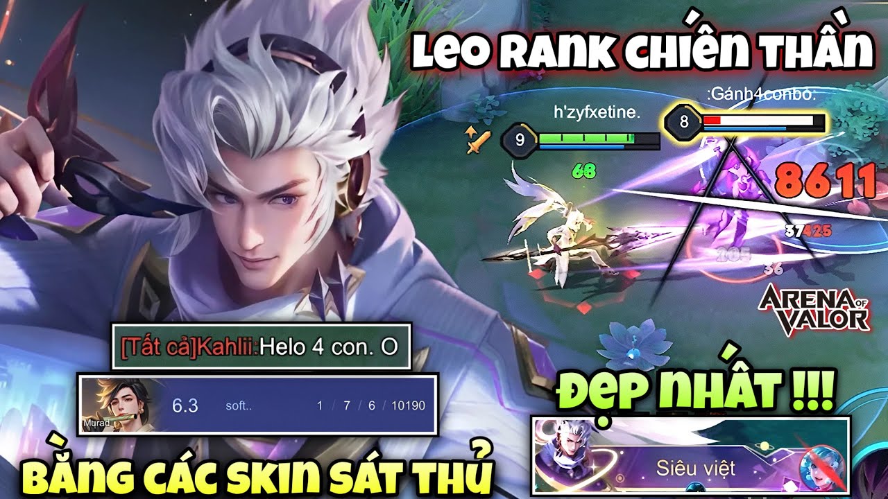 1 Ngày Leo Rank Chiến Thần Bằng Các Skin Sát Thủ Đẹp Nhất Và Cái Kết Gánh Team Sấp Mặt !!!
