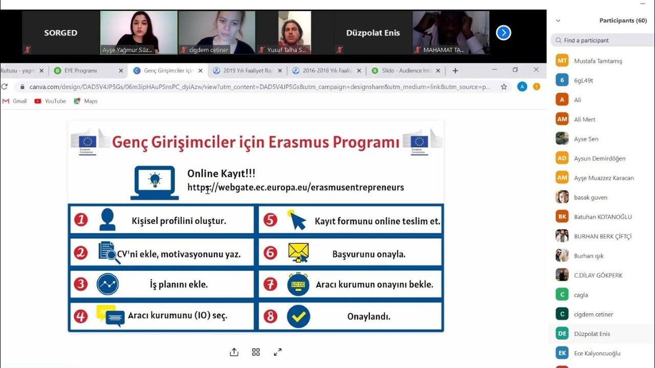 Genç Girişimciler İçin Erasmus Programı Nedir? - Online Bilgilendirme