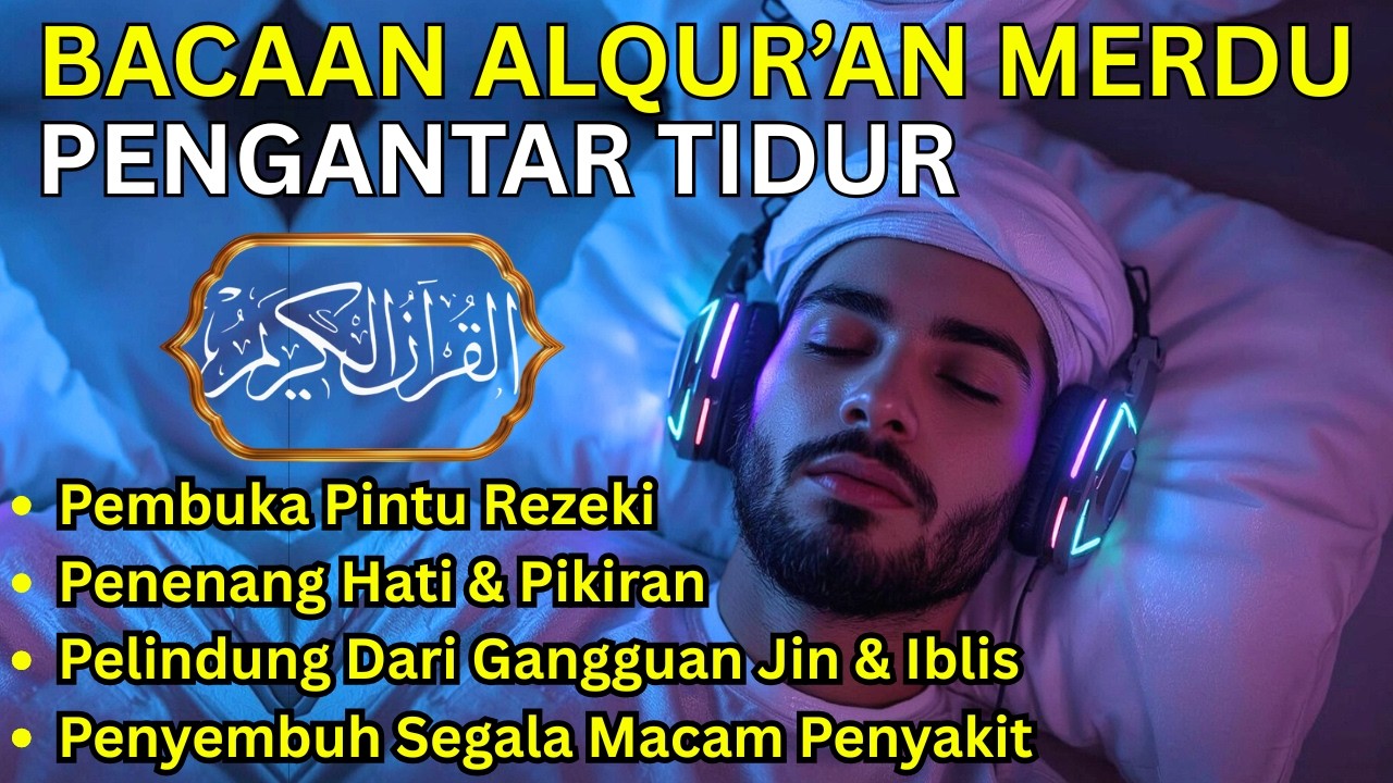 TENANGKAN PIKIRAN DENGAN MUROTTAL MERDU PENGANTAR TIDUR, AR RAHMAN, AL KAHFI, AL WAQIAH, JUZ 30