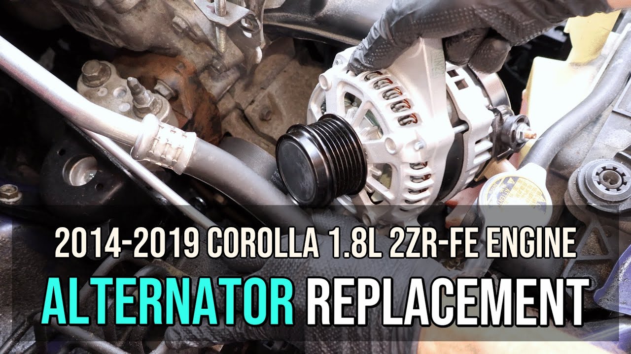Замена генератора, Toyota Corolla 2ZR-FE 1.8L 2014-2019 гг.