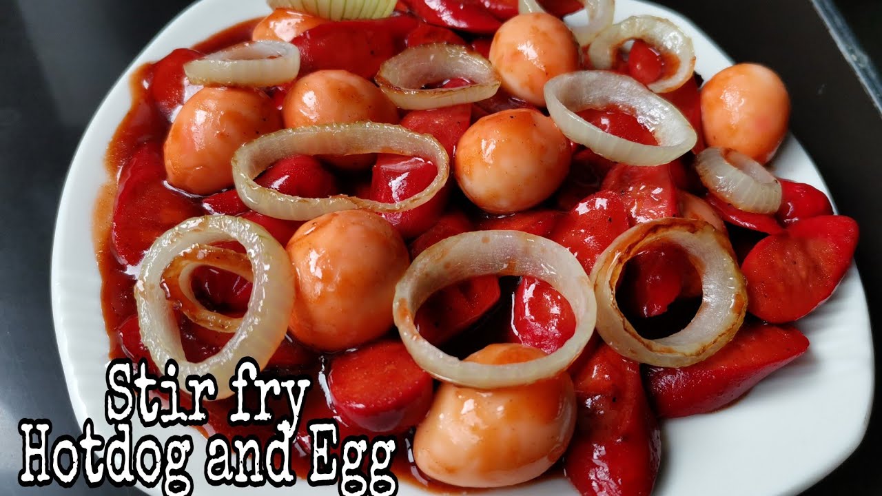 STIR FRY HOTDOG AND QUAIL EGG || EASY RECIPE || TIPID MEAL || FILIPINO STYLE || AMY GUEVARRA