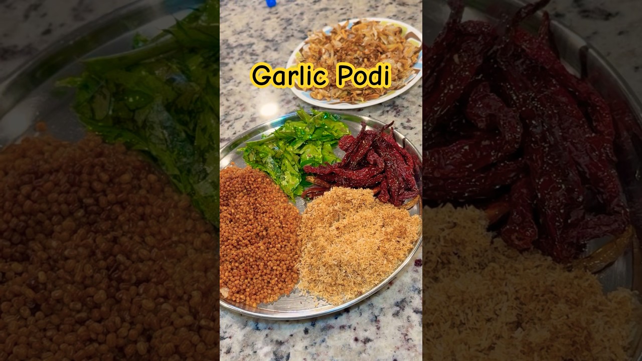🔥🤯Garlic Podi || poondu Podi #shorts #ytshorts