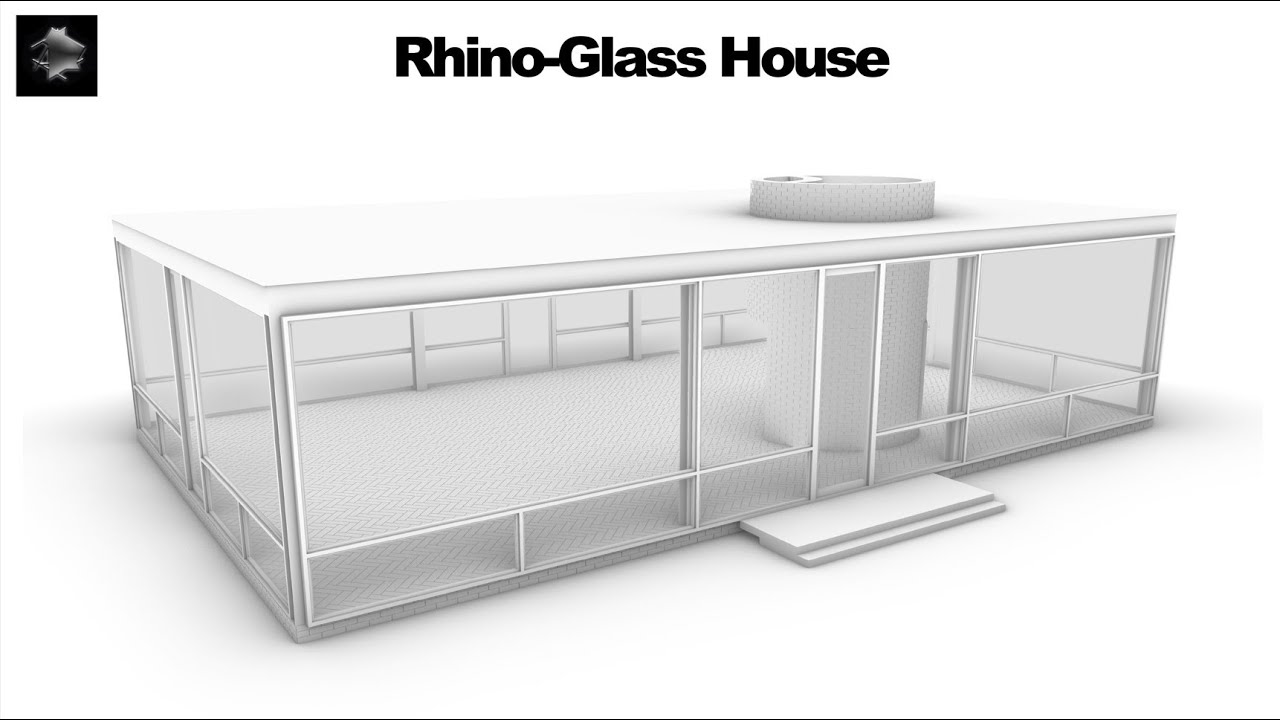 Rhino-Glass House by Philip Johnson