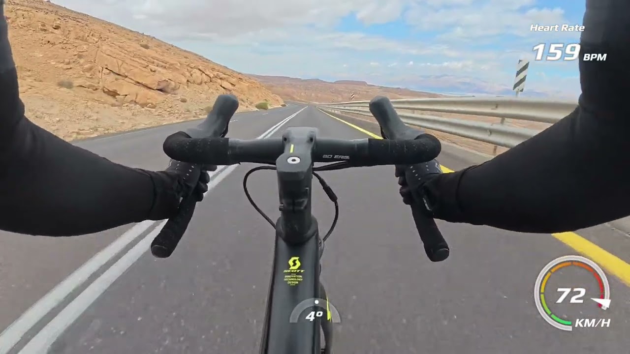 Road Bike Descent to the Dead Sea