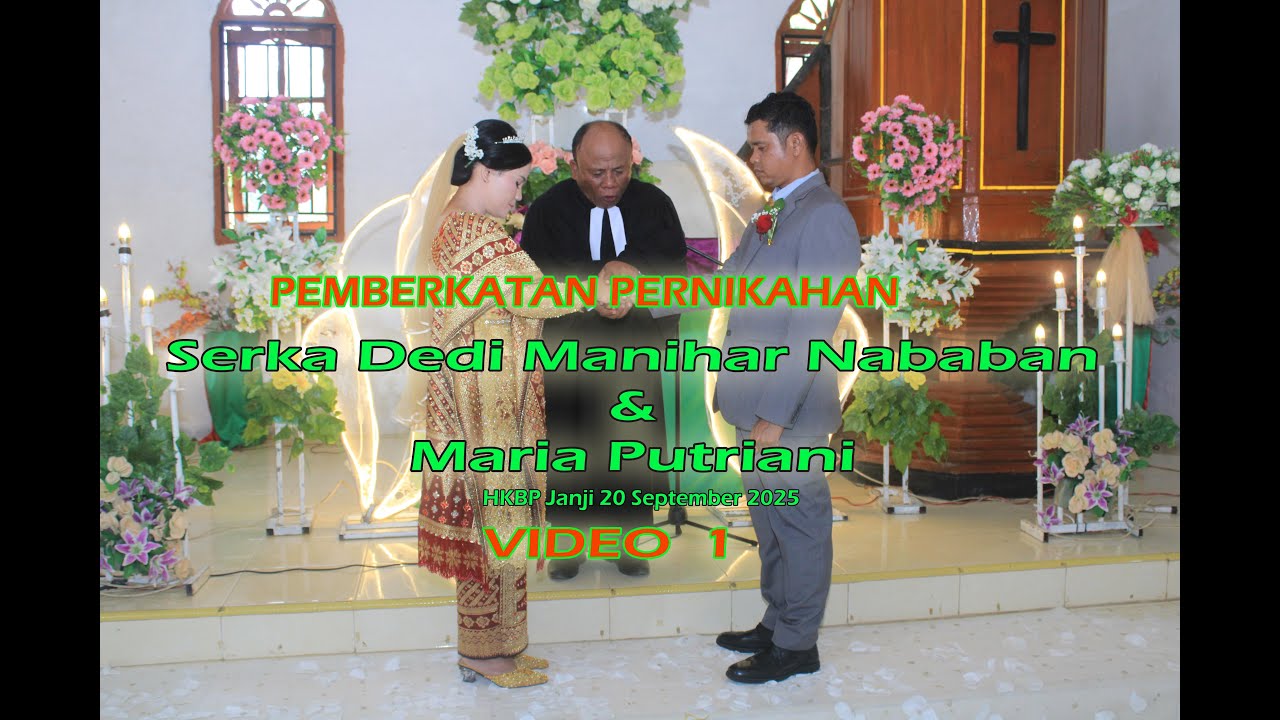 Pernikahan Serka Dedi Nababan Maria Putriani Part 1
