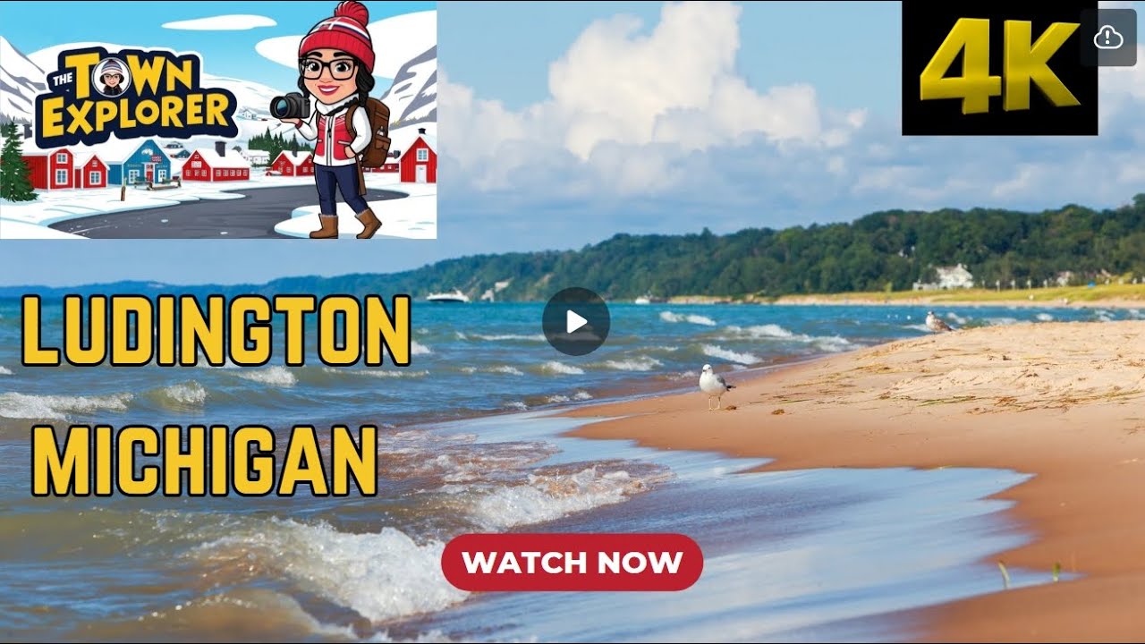 Ludington, Michigan - A Walking Tour [4K] HD