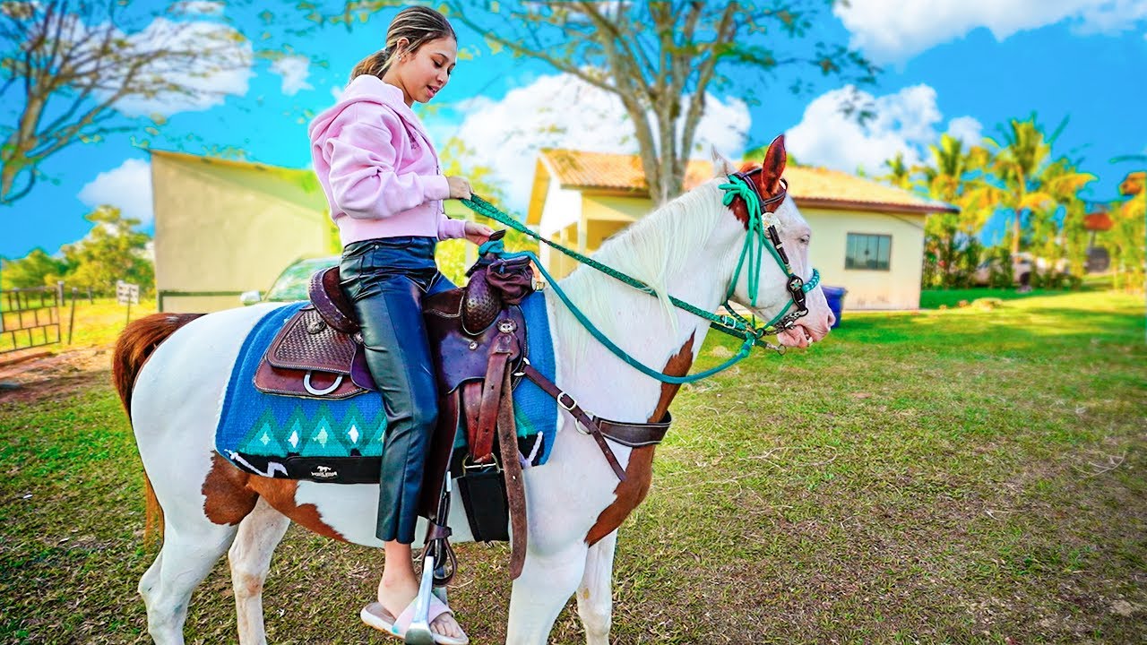 ANDEI PELA PRIMEIRA VEZ DE CAVALO NA FAZENDA DO RENATO GARCIA!!